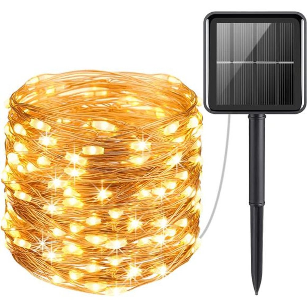 100 33ft LED Solar Power String Fairy Lights Garden Outdoor Party Christmas Lamp